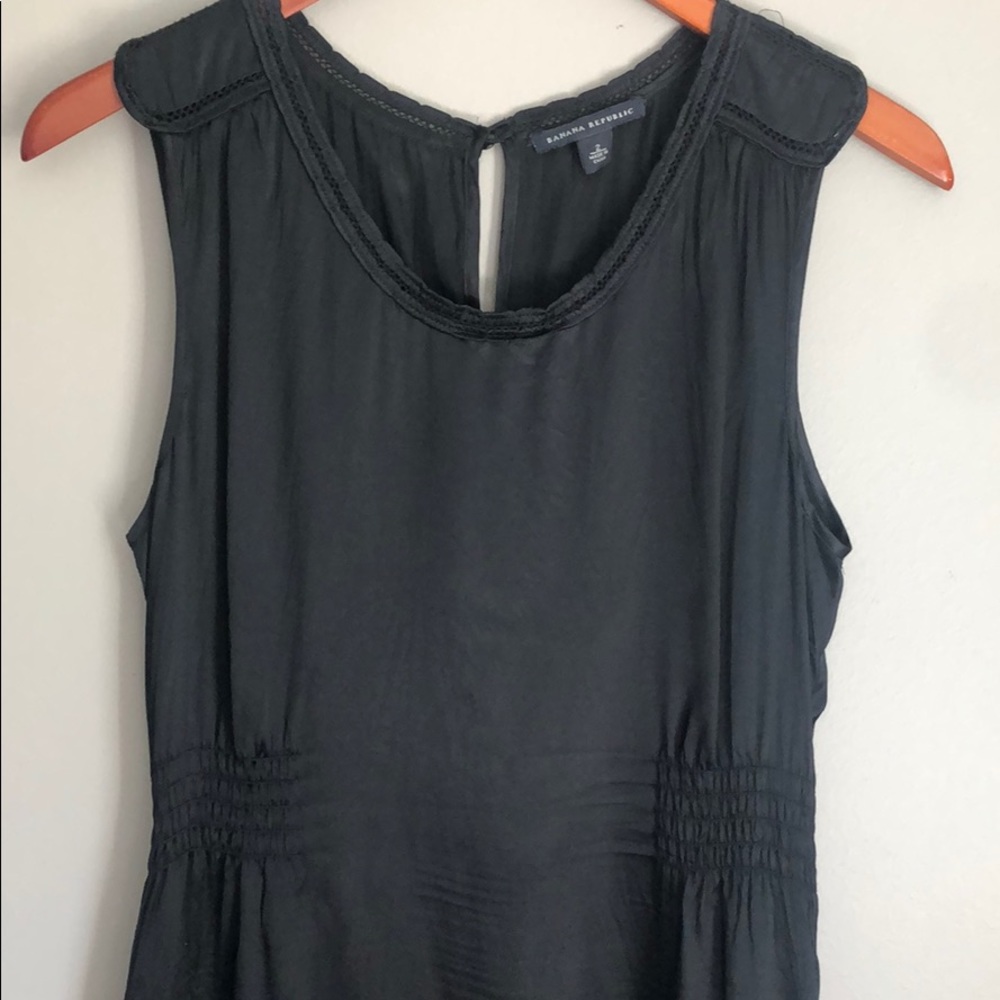 Banana Republic black silk dress